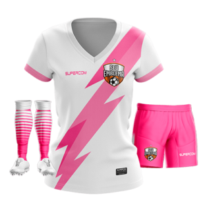 Jogo de uniforme personalizado para futebol feminino