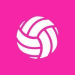 bola de volei branca e rosa